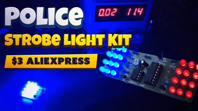 Police Strobe Light PCB Electronics Kit
